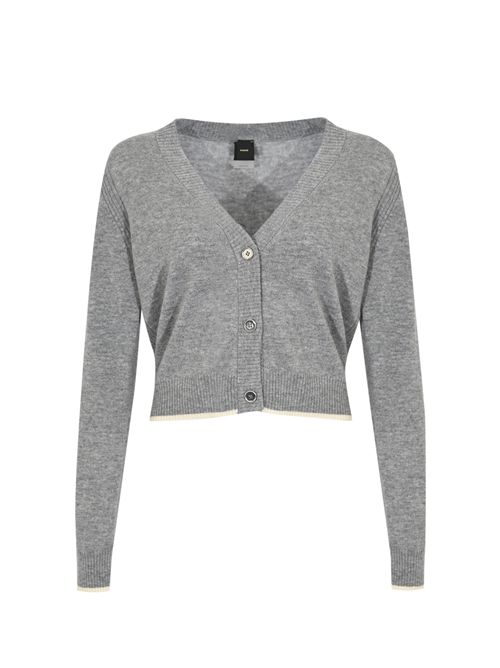 Cardigan Stromboli in misto lana e cashmere Grigio PINKO | 105447 A2Q9II2